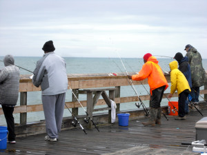 Fisherman on the pier.