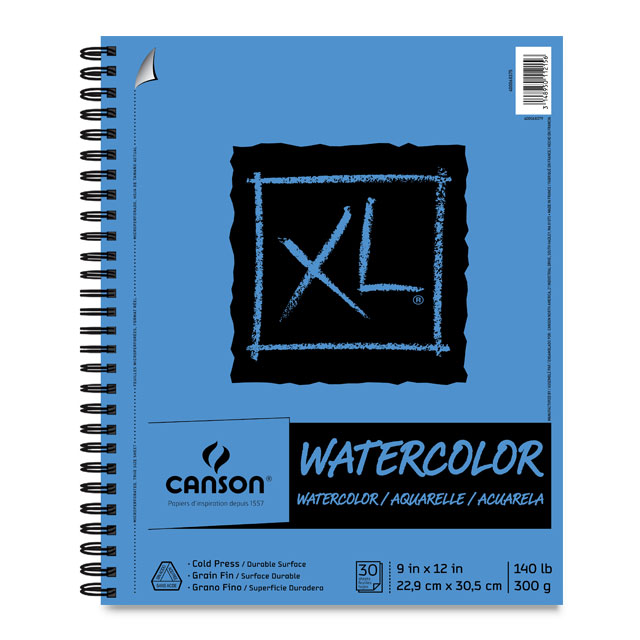 Canson XL Watercolor Book - 9 x 12, 25 Sheets