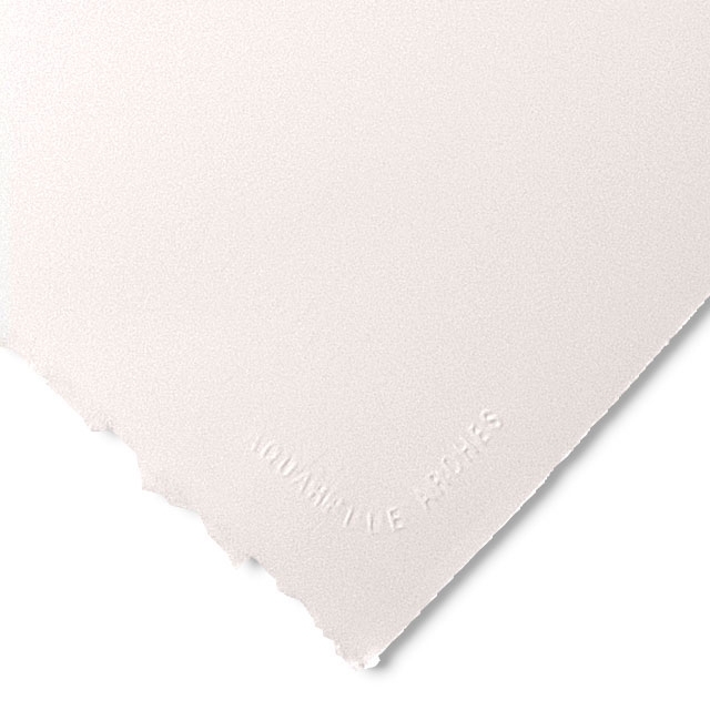Natural White Watercolor Paper - 140 lb. Hot Press, 22 x 30, 25