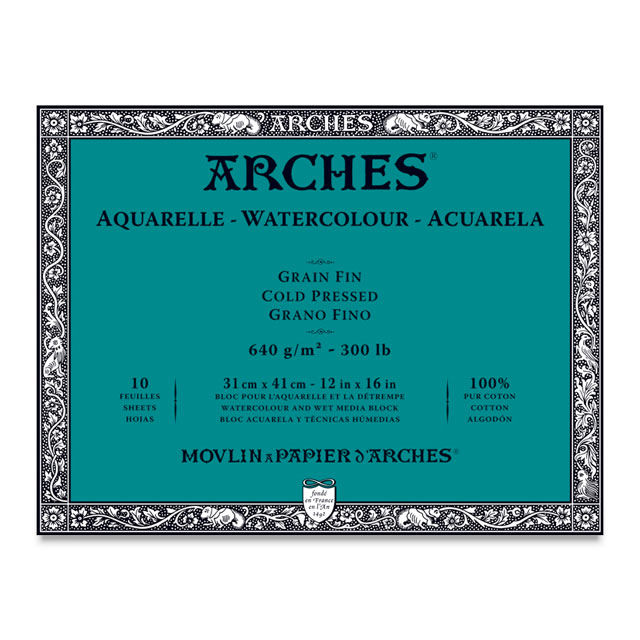  Arches Watercolor Block 140 Pound Hot Press Paper - 9