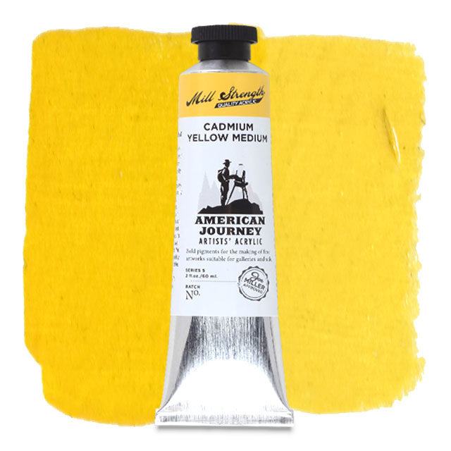 American Journey Artists' Acrylic - Cadmium Yellow Dark 60 ml