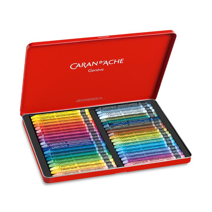 Caran d'Ache Neocolor II - Watercolor Painting with Watercolor Crayons 