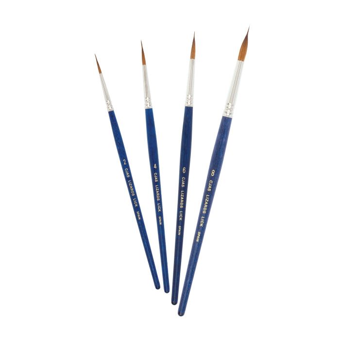 Lizard's Lick Pointed Round Brushes