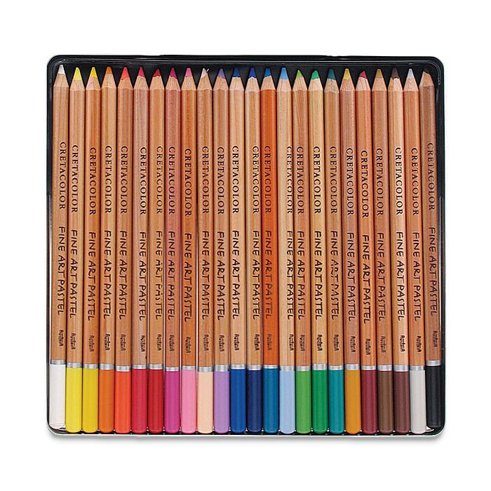 Fine Art Pastel Pencil Set - Set of 24 Colors