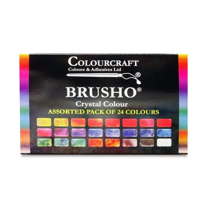 Basic brusho techniques - how to use colourcraft brusho crystals 
