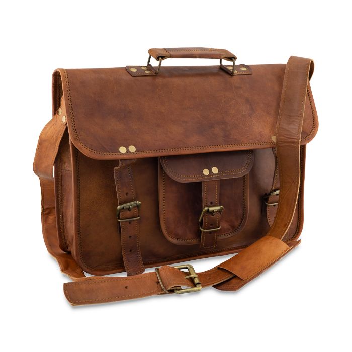 Leather Messenger Bag