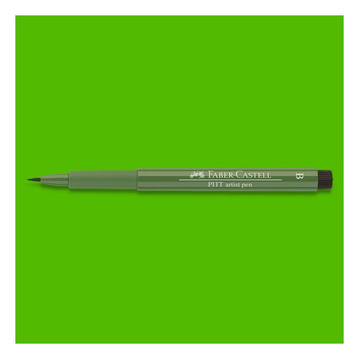 Faber Castell Pitt Artist Brush Pen - Permanent Olive Green