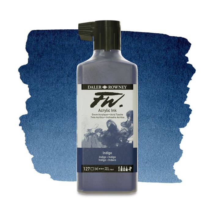 Dixon Tic/ DALER/LYRA/DAS D160181127 FW Liquid Acrylic Ink 6oz Indigo