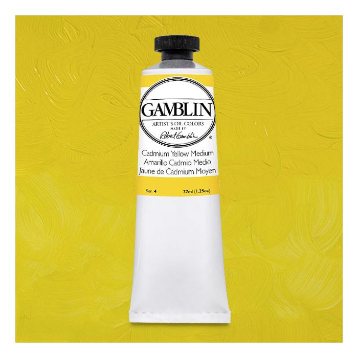 Oil Color - Cadmium Yellow Medium, 37 ml | Gamblin