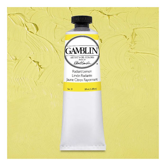 Oil Color, Radiant Lemon, 37 ml. Gamblin Cheap Joe's
