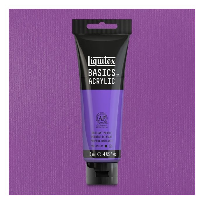 Liquitex Basics Acrylic Paint Brilliant Purple 4 oz