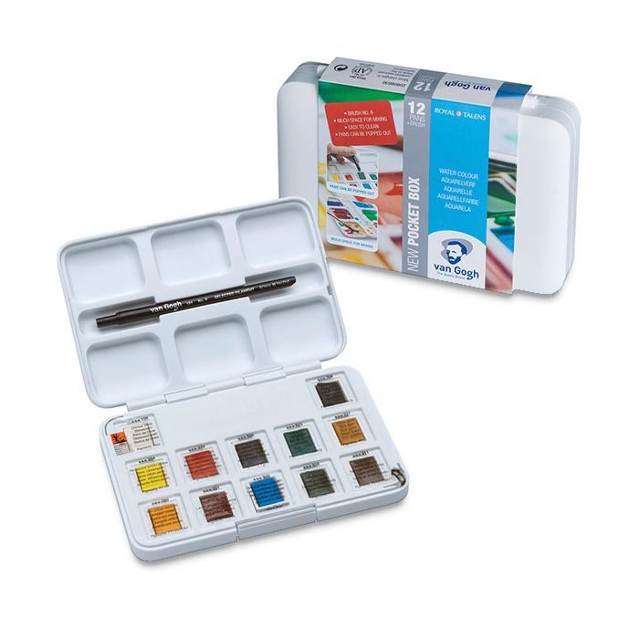 Van Gogh Watercolors Set - Assorted Colors, Set of 20, 10 ml tubes