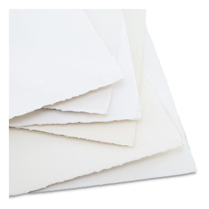 200 g/m² cotton linters A3 10 sheets Handmade watercolour paper set warm white offwhite 