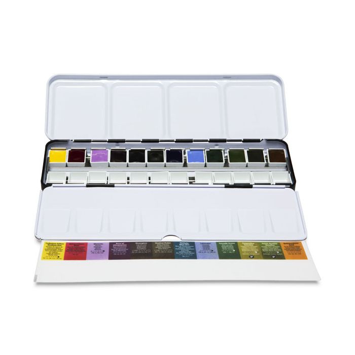 Daniel Smith Watercolor Half Pan Metal Box Set of 12