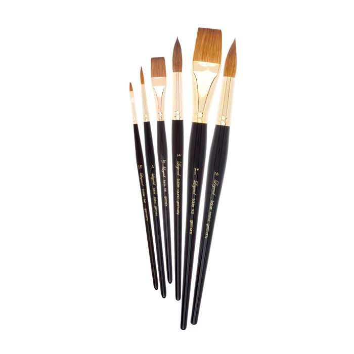 Professional Watercolour Synthetic Sable Brushes - Professional Watercolour  Synthetic Sable Brush, Quill, Short Handle, Medium