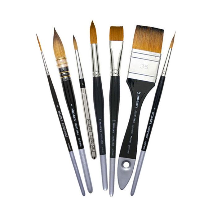SABLE WATERCOLOR BRUSHES Professional Watercolor Paint Brushes for