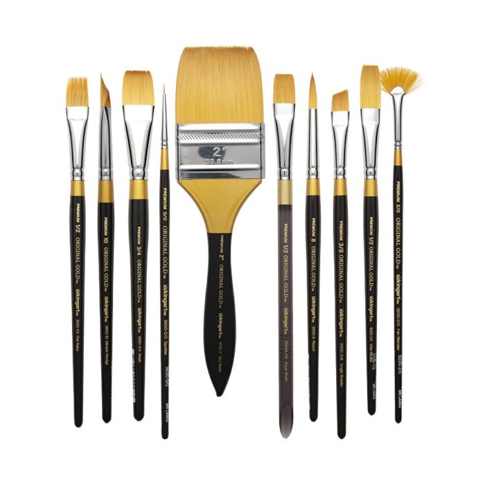 Creative Mark Mural Large Artist Brushes - Golden Taklon Paint