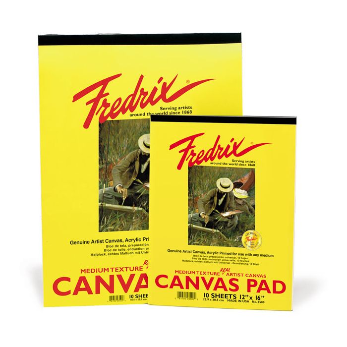 12 by 16-Inch Fredrix 3501 Canvas Pads 