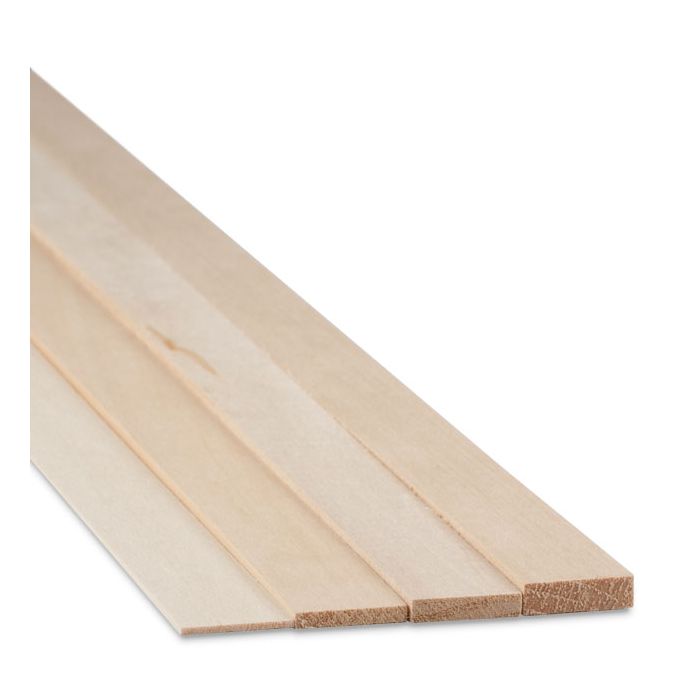 Pack of 5 Midwest Products 4128 3/16" Basswood 6 x 24" Sheets