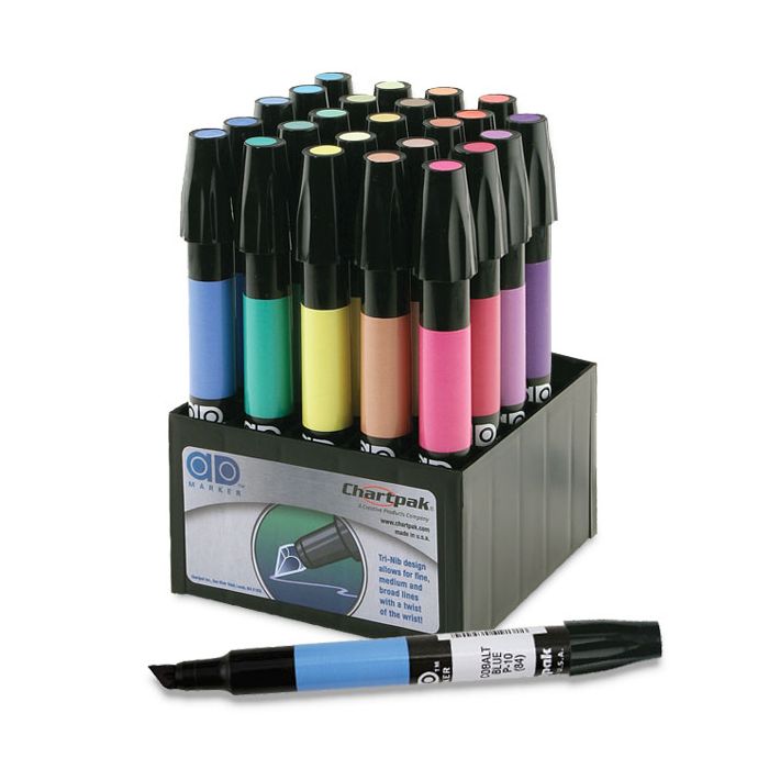 Chartpak Ad AD100 Marker 100-Color Set