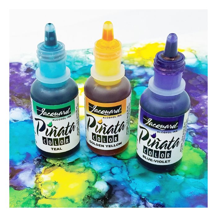 GrandProducts Art Bundles All 17 Colors Jacquard Pinata Alcohol Inks Bundle  and 10x Pixiss Ink Blending Tools