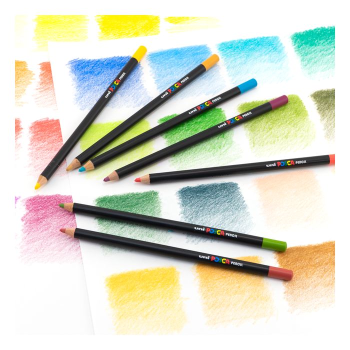 Discover the versatility of uni POSCA colored pencils! 🎨✨ These