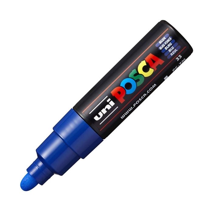 Posca PC-7M Broad Bullet Blue Paint Marker