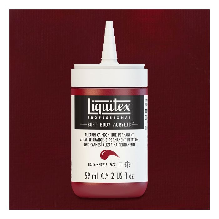 Liquitex Soft Body Artist Acrylic - Alizarin Crimson Hue Permanent, 59 ml