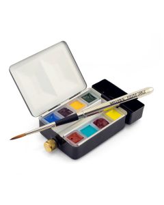 Watercolor Art Supplies And Textures Collection