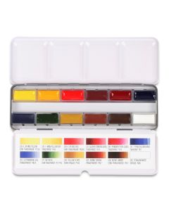 Watercolor Mixing Set In Travel Tin (open)