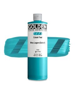Golden Fluid Acrylic - Cobalt Teal, 16 oz.