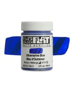 Golden SoFlat Matte Acrylic Paint - Ultramarine Blue, 2 oz. 