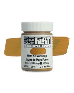 SoFlat Matte Acrylic Paint - Mars Yellow Deep, 2 oz. jar