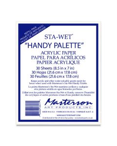 Sta-Wet Handy Palette - Acrylic Paper Refill, 30 Pack