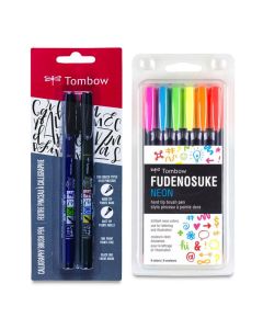 Tombow Fudenosuke Brush Pen Sets