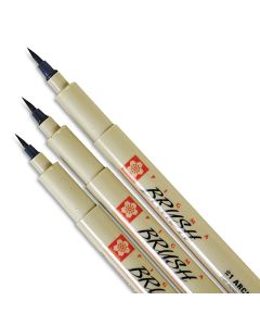 Pigma Micron Pens - Black, Sizes 08-12, Set of 3