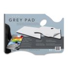 Grey Pad Disposable Palette, Held in Left Hand