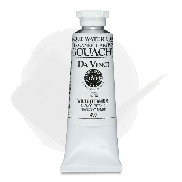 Da Vinci Titanium White Artist Fluid Acrylic Paint – 1oz