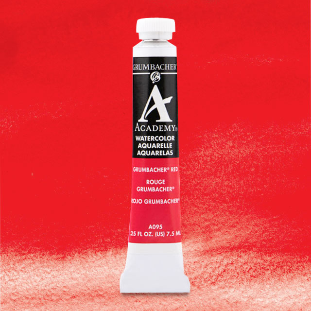 Grumbacher - Academy Acrylic - 200ml Tube - Cadmium Red Medium