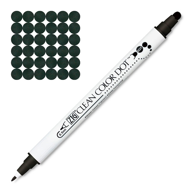 Dot Marker Comparison: Zig Kuretake Clean Color Dot versus the