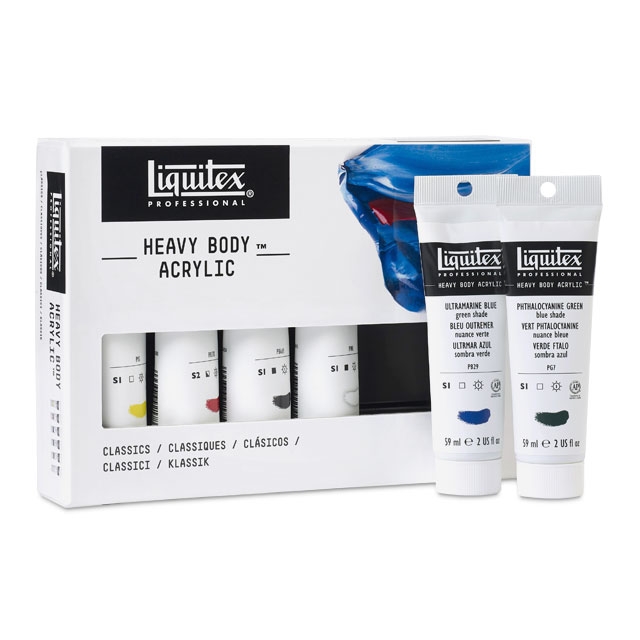Liquitex Professional Heavy Body Acrylic Paint, 4 x 59ml (2-oz) Mixing  Primary Color Set