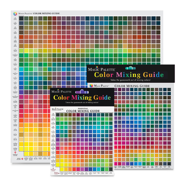 Magic Palette Color Mixing Guides The Wheel Company Joe S Art Stuff - Acrylic Paint Color Mixing Guide Pdf