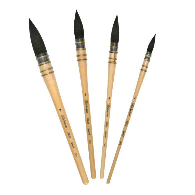 Richeson Grey Matters Brush Set of 6 Synthetic Acrylic Brushes