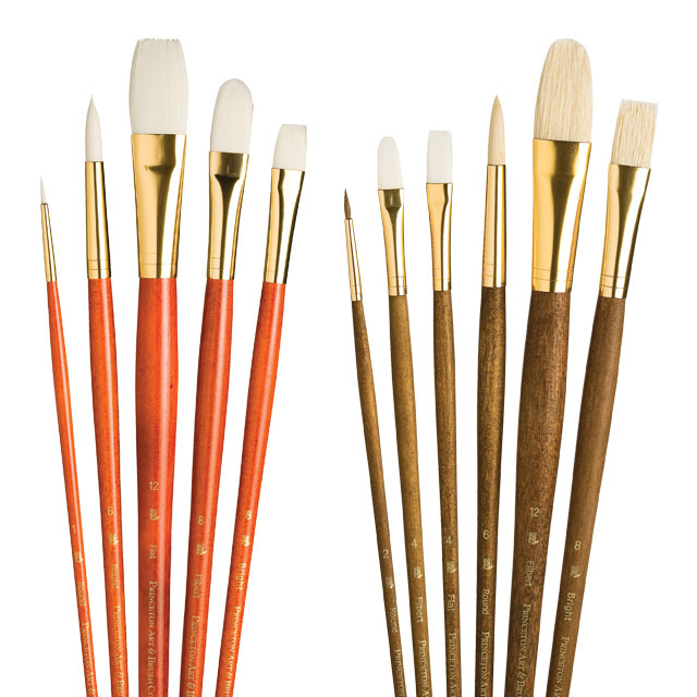 Princeton RealValue Brush Set of 4 - Brown Label Synthetic Golden Takl –  Opus Art Supplies