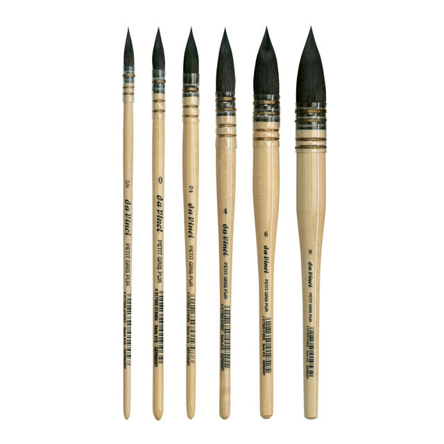 Da Vinci Petit Gris Squirrel Quill Brushes