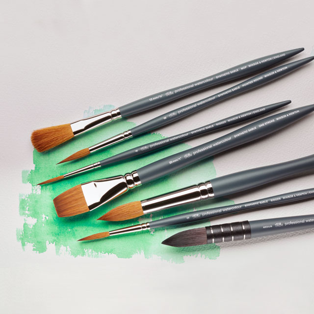 Winsor & Newton : Professional Watercolour : Synthetic Sable Brushes - W&N  : Synthetic Brushes - W&N : Brushes - Winsor & Newton - Marques