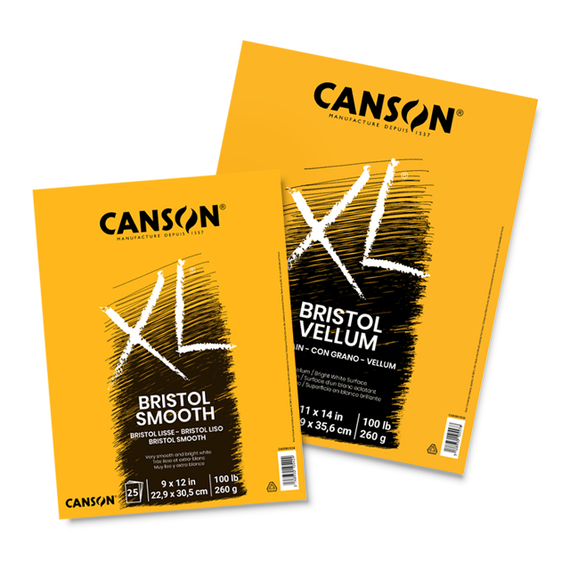 LOT of 2 Canson XL Series Watercolor Textured Paper Pad 9 x 12 - 30  Sheets