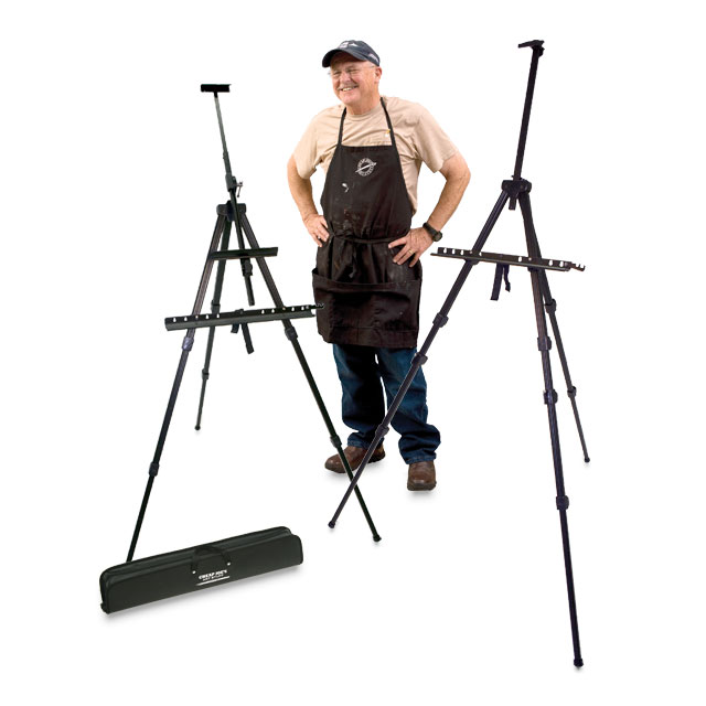 Tabletop Easel for Painting - Black Metal Easel Stand for Canvas, Art, Sign Display - Foldable Portable Artist Tripod Easel for Table Top, 22 High
