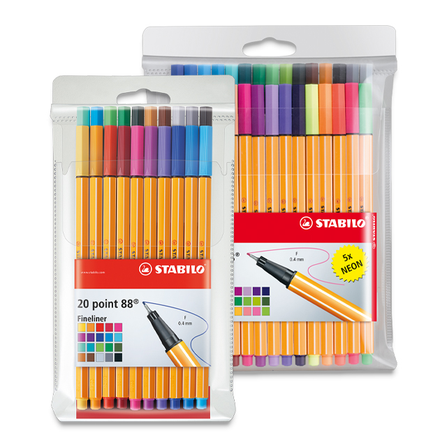 Fineliners Stabilo Point 88 Mini 12 Pack
