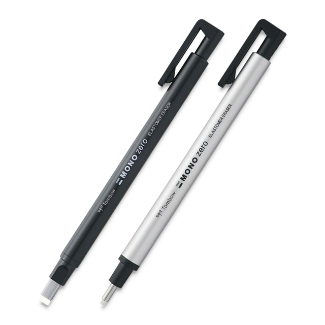 Tombow MONO Zero Eraser, Round 2.3mm, 1-Pack. Precision Tip Pen-Style Eraser  